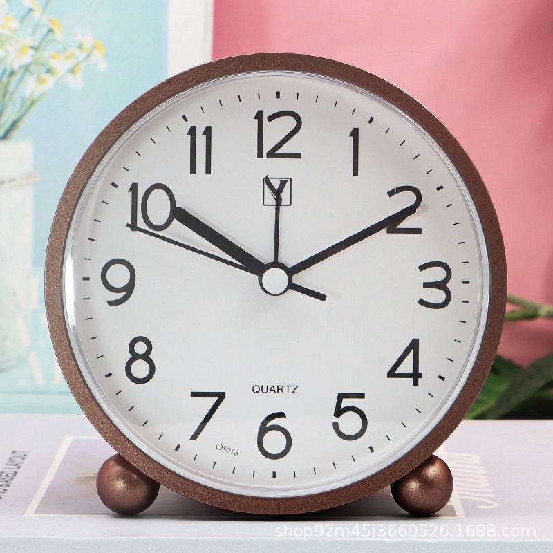 Time Alarm Clock Large Character Student Learning Alarm Clock Home Table Set Quiet Scanning Small Clock Desktop Bedroom Bedside Table - Image 5